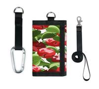 TropicalLife Fruit Apples - Cartera delgada de bolsillo pequeño para organizar dinero, bolsa ligera y portátil