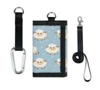 TropicalLife Funny Dreams - Cartera delgada con bolsillo pequeño para organizar dinero, diseño de oveja, bonito y ligero