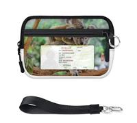 TropicalLife Koala - Bonita cartera para mujeres, hombres, niños, niñas, niños, monederos Koala, mini funda con cremallera para tarjetas con ventana de identificación, ligera, portátil, pequeña bolsa