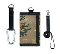 TropicalLife Koi Fish Japan - Cartera delgada de bolsillo pequeño para organizar dinero, bolsa ligera y portátil