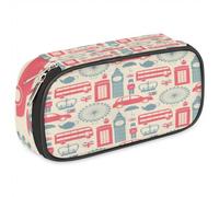 TropicalLife Londo - Estuche para lápices de piel sintética, con cremallera, para niños, niñas, hombres y mujeres, color, Talla única, Organizador de bolsas