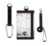 TropicalLife Magic Flowers Horse Carriage - Cartera delgada de bolsillo pequeño para organizar dinero, bolsa ligera y portátil