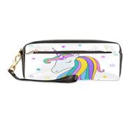 TropicalLife Magic Unicorn - Estuche para lápices de piel sintética para niños, niñas, hombres, mujeres, estuche de unicornio con cremallera, bolsa de maquillaje, color, Talla única, Organizador de