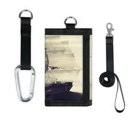 TropicalLife Ocean Sailboat - Cartera delgada y pequeña con bolsillo organizador de dinero, diseño de velero, ligero y portátil