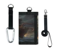 TropicalLife Ocean Ship Octopu Kraken - Cartera delgada de bolsillo pequeño organizador de dinero, bolsa ligera y portátil