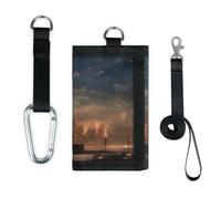 TropicalLife USA New York - Cartera delgada y pequeña con bolsillo organizador de dinero, bolsa ligera y portátil