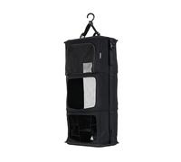 Tropicfeel Armario negro | Sistema de armario de viaje/organizador de ropa | Cabe en cualquier mochila o bolsa de 60 cm x 28 cm x 18 cm | Organizador de viaje colgante (todo negro)