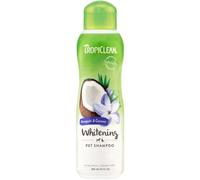 TropiClean Champú Pelo Blanco Flor Awapuhi Coco para Perros y Gatos 355 mL