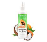 TropiClean Spray Desodorante de Mascotas para Perros y Gatos - Aroma de Larga Duración - Sin Parabenos Ni Colorantes
