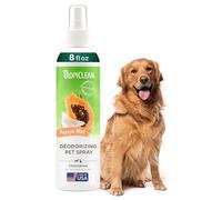 TropiClean Spray desodorante para perros y gatos – Sin parabenos ni colorantes – Papaya Mist 236 ml