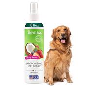 TropiClean Dog Spray Grooming Supplies- Spray Eliminador de Olores y para el Buen Olor del Pelo en los Perros - Descompone los Olores y Desodoriza a los Perros y Gatos-Berry Breeze, 236ml