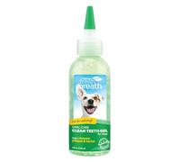 Tropiclean Fresh Breath by Gel de Cuidado Bucal para Perros - Dientes Limpios, Sin Cepillado - Combate la Placa, el Sarro y la Enfermedad Gingival - Original - 118 ml