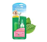 TropiClean Kit de limpieza dental para cachorros Fresh Breath, ambientador dental, kit completo de cepillos de dientes para cachorros, ayuda a eliminar la placa y el sarro, para cachorros, 59 ml (el embalaje puede variar)