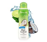 TropiClean Lime & Coconut Champú para perros Deshedding para el control de la muda | Derivado de ingredientes naturales |Amigable con los gatos | Hecho en los EE. UU. | 355 ml
