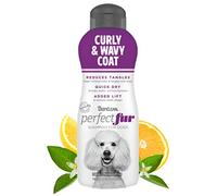 Tropiclean PerfectFur Curly & Wavy Coat Shampoo for Dogs, 16oz - Made in USA - Detangling & Dematting Formula for Thick, Wiry Breeds Like Poodles - Helps Loosen Mats & Tangles - Naturally Derived