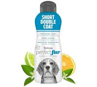 TROPICLEAN PerfectFur Short Double Coat Shampoo for Dogs, 16oz - Made in USA - Unique Breed Specific Shed Control & Odor Control Formula for Breeds Like Beagles - Naturally Derived