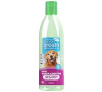 TropiClean Refrescante Bucal para Perros - Aditivo para el Agua para Perros, Mascotas I Sin Cepillado I Combate la Placa y el Sarro I Con Glucosamina para Cuidar las Articulaciones - 473 ml