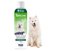 TropiClean SPA by Removedor de Lágrimas para Mascotas - Sin Lágrimas - Elimina Suavemente la Suciedad y Las Manchas - Avena y Mora Azul, 236 ml