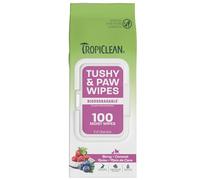 Tropiclean Toallitas Limpiadoras Profundas para Mascotas - Sin Residuos, Parabenos, Alcohol, Ni Colorantes - 100 Unidades