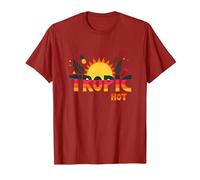 Trópico como su Verano Caliente Divertido piña Sol, Hawaianos Camiseta, Hombre, Arándano, S