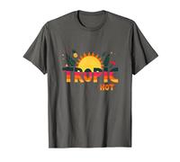 Trópico como su Verano Caliente Divertido piña Sol, Hawaianos Camiseta, Hombre, Asfalto, S