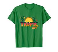Trópico como su Verano Caliente Divertido piña Sol, Hawaianos Camiseta, Hombre, Verde Kelly, XL