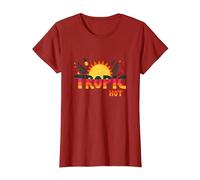 Trópico como su Verano Caliente Divertido piña Sol, Hawaianos Camiseta, Mujer, Arándano, L