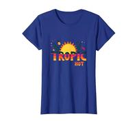 Trópico como su Verano Caliente Divertido piña Sol, Hawaianos Camiseta, Mujer, Azul Real, S