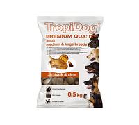 TROPIDOG Premium Adult M&L Duck&Rice 500 g - Alimento Completo para Perros Adultos de Razas Medianas y Grandes