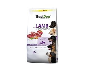 TROPIDOG Premium Adult M&L Lamb & Rice 12kg - Alimento Premium con Cordero y arroz destinado para Perros Adultos de Razas Medianas
