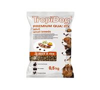 TROPIDOG Premium Adult Small Duck & Rice 500g - Alimento con Pato y arroz para Perros Adultos de Razas pequeñas