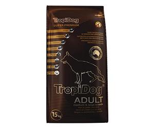 TROPIDOG Super Premium Adult Medium & Large Lamb & Rice 15kg - alimento a Base de Cordero y arroz para Perros Adultos de Razas Medianas y de Razas Grandes