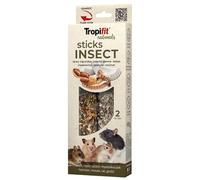 TROPIFIT Naturals Sticks Insect 140G | Matraz 100% Natural con Larvas de Mosca y nueces | Matraces Ricos en proteínas Animales para hámster, Rata, Ratones | Sin azúcar ni conservantes
