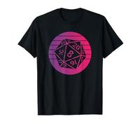 Troquel de 20 Caras Estilo Retro Vintage Camiseta