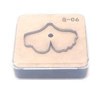 Troquel de corte artesanal de cuero, cuchillo de perforación, molde, herramienta de bricolaje para patrones de cuero hechos a mano, etiquetas, cartón (G-06)