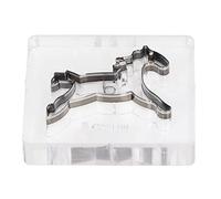 Troquel de corte con forma de caballo, perforador de cuero de aleación, afilado y preciso, 67 x 51 mm. Ideal para proyectos de bricolaje.