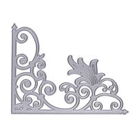 Troquel de corte de acero al carbono con marco de flores, para álbumes de recortes, manualidades, tarjetas, para hacer tarjetas