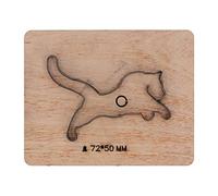 Troquel de corte de cuero con forma de tigre, cortador de perforación, herramienta de molde artesanal, 72x50mm, para papel, cuero de goma, artesanía, bricolaje, acero de aleación,