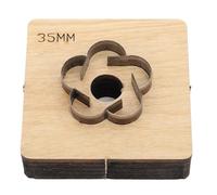 Troquel de corte de cuero, diseño eficiente en forma de flor para regalos hechos a mano, material de madera y acero