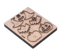 Troquel de corte de cuero, sombrero temático de Halloween, calabaza fantasma, troqueles de perforación manual, plantilla para álbum de recortes DIY