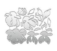 Troquel de corte de metal con diseño de hojas de árbol de flores, para álbumes de recortes, tarjetas, papel, flores, hojas de árbol, cortes de acero al carbono