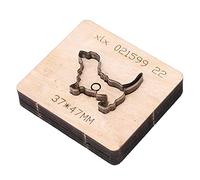 Troquel de corte de metal de cuero, punzón de cuero durable de la forma del perro muere bordes limpios para las correas de las carteras