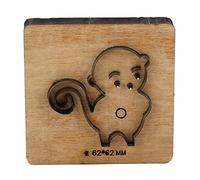 Troquel de corte de metal y cuero con forma de mono, troquel perforador para cuero DIY, molde de corte artesanal en acero aleado con mango de abedul, apto para carteras,