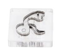 Troquel de corte en forma de serpiente, 63x57mm, acero de aleación, alta dureza, molde de perforación de cuero afilado para procesamiento DIY