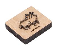 Troquel de corte en forma de vaca, molde de perforación de cuero, acero de aleación, cortador de punzonado muy limpio para bricolaje, cuero, cartón, arcilla plástica, 55x42mm