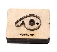 Troquel de corte número 6, acero de aleación, madera, cuero, molde de perforación, trabajo rápido y limpio para cuero, manualidades, cartón, caucho, plástico, arcilla, madera,
