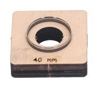 Troquel de corte redondo para cuero, punzón de acero aleado y madera de abedul para manualidades DIY, molde de corte de precisión de 40 mm de diámetro para cuero, cartón, plástico