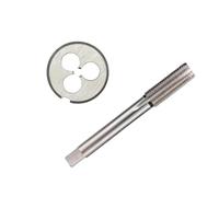 Troquel de grifo de enchufe de máquina, mano izquierda y juego, taladro de rosca de tornillo métrico M3/M6/M8/M10/M12/M14/M16/M18/M20, 2 uds.(M4x0.7)