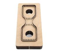 Troquel de piel resistente, fácil de usar, acero y madera con bordes afilados, para bricolaje