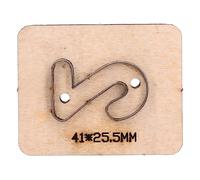 Troquel de punzonado número 2 |Cortador de acero aleado para cuero/cartón/arcilla |Forma de punzón de corte con mango de madera para manualidades y fabricación de regalos